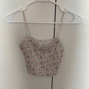 PacSun cropped floral tank